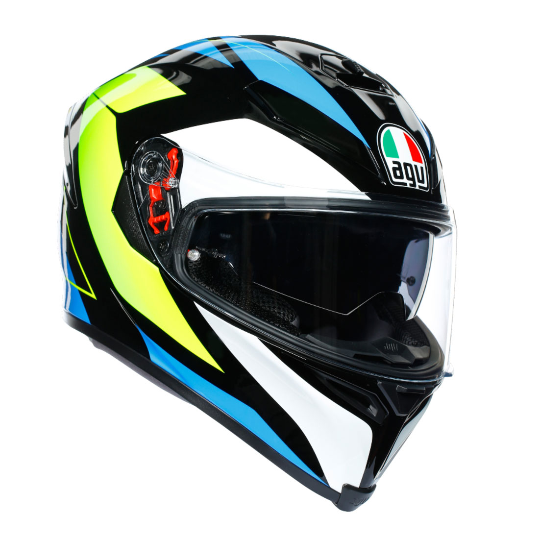 AGV CASCO K5 S MULTI MPLK THUNDER MATT BLACK//WHITE//RED XS
