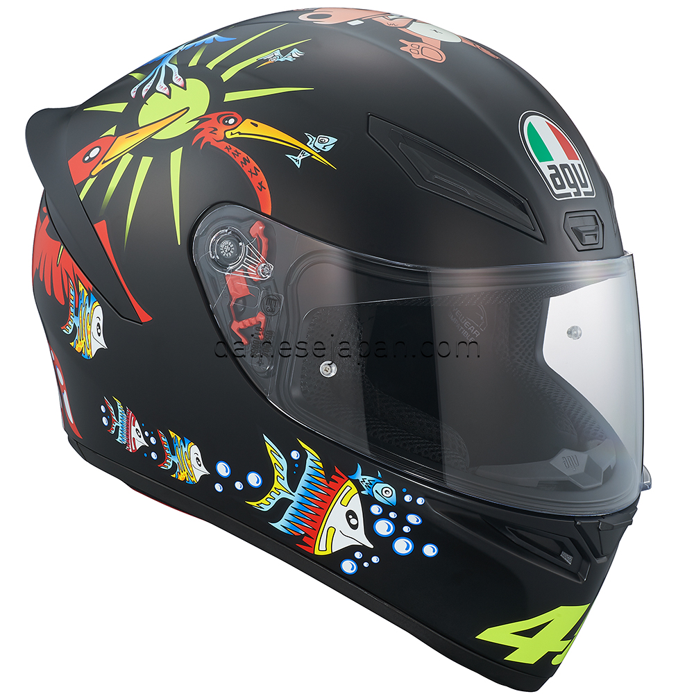 K1 AGV JIST TOP - WHITE ZOO MATT BLACK - ダイネーゼジャパン 